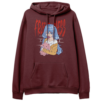 Yūjin Clothing Friendless Premium Hoodie, soft fabric with a stylish design, featuring a comfortable fit and hoodie style.
