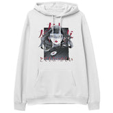 Yūjin Clothing I Saw You hoodie in black with white text, featuring a comfortable fit and casual style, perfect for everyday wear.