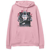 Yūjin Clothing I Saw You hoodie in black featuring a casual fit and front graphic design, made from soft, comfortable fabric.