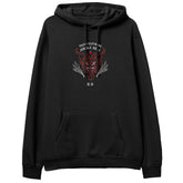 Yūjin Clothing Jingle Hell Christmas hoodie featuring festive holiday design and comfortable fabric, perfect for winter wear.