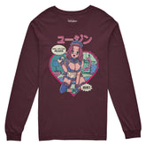 Got Your Milkies long sleeve T-shirt by Yūjin Clothing, featuring soft fabric and a casual fit with milk-themed graphic design.