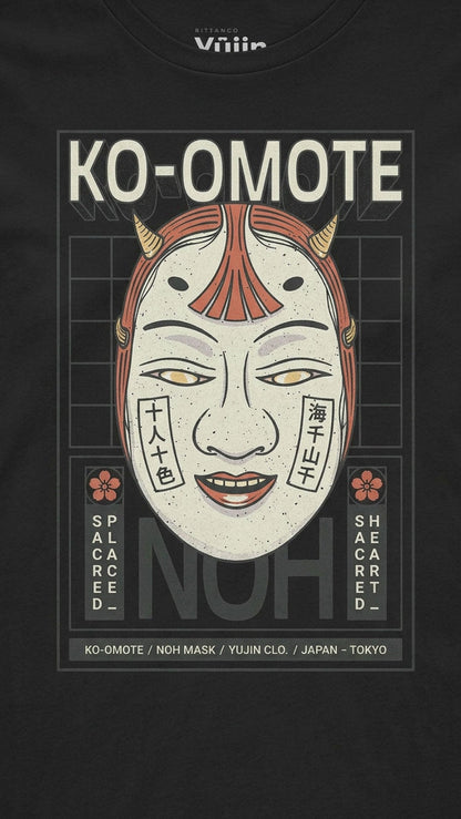 Yūjin Clothing Ko-Omote long sleeve T-shirt featuring a sleek design and comfortable fit, displayed on a mannequin.