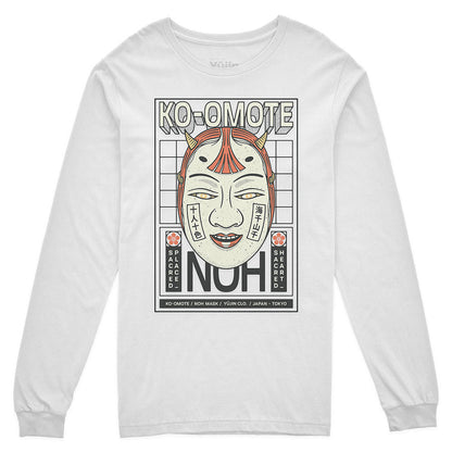 Yūjin Clothing Ko-Omote long sleeve T-shirt in black, featuring a comfortable fit and minimalist design with logo detail.