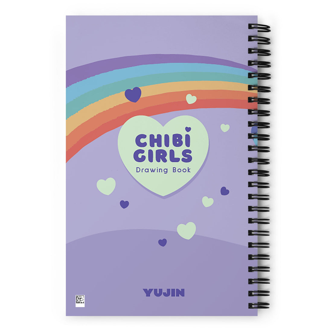 Yūjin Clothing Chibi Girls Notebook featuring cute illustrated cover with charming chibi girl characters on the front.