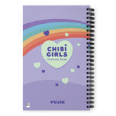 Yūjin Clothing Chibi Girls Notebook featuring cute illustrated cover with charming chibi girl characters on the front.