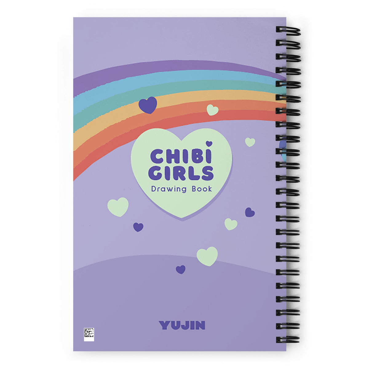 Yūjin Clothing Chibi Girls Notebook featuring cute illustrated cover with charming chibi girl characters on the front.