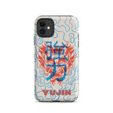 Dragon Vibe Tough iPhone case by Yūjin Clothing showing a durable phone case with a dragon design for iPhone models.