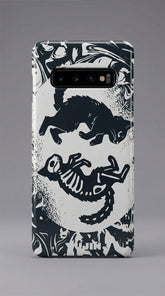 Yūjin Clothing Circle Of Life Cat Samsung® Snap Phone Case with artistic design and durable protective cover for Galaxy smartphones.
