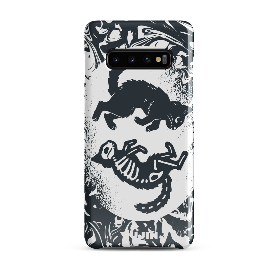Yūjin Clothing Circle Of Life Cat Samsung® Snap Case featuring a detailed cat and nature-inspired design for Samsung phones.