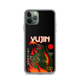 Yūjin Clothing Fire Flame iPhone case with fiery flame design protecting an iPhone 13 model.