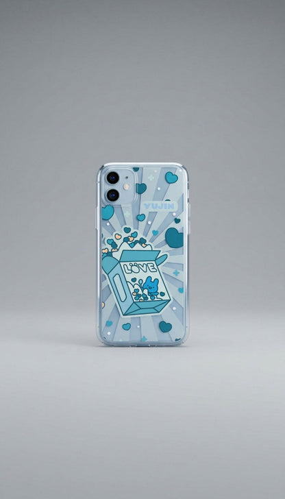 Love-themed iPhone case by Yūjin Clothing featuring a stylish, protective phone cover with a love design.