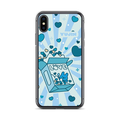 Love iPhone case by Yūjin Clothing featuring a stylish design, protective phone cover for iPhone models.