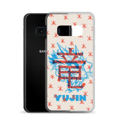 Furious Dragon Samsung phone case by Yūjin Clothing featuring a detailed dragon design on a protective case.