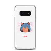 Yūjin Clothing Katzu Samsung phone case with stylish design and protective features, shown on a Samsung smartphone.