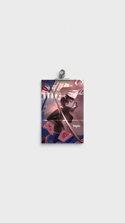 Colorful Magic Girl poster featuring vibrant anime-style artwork, perfect for fans of Yūjin Clothing&