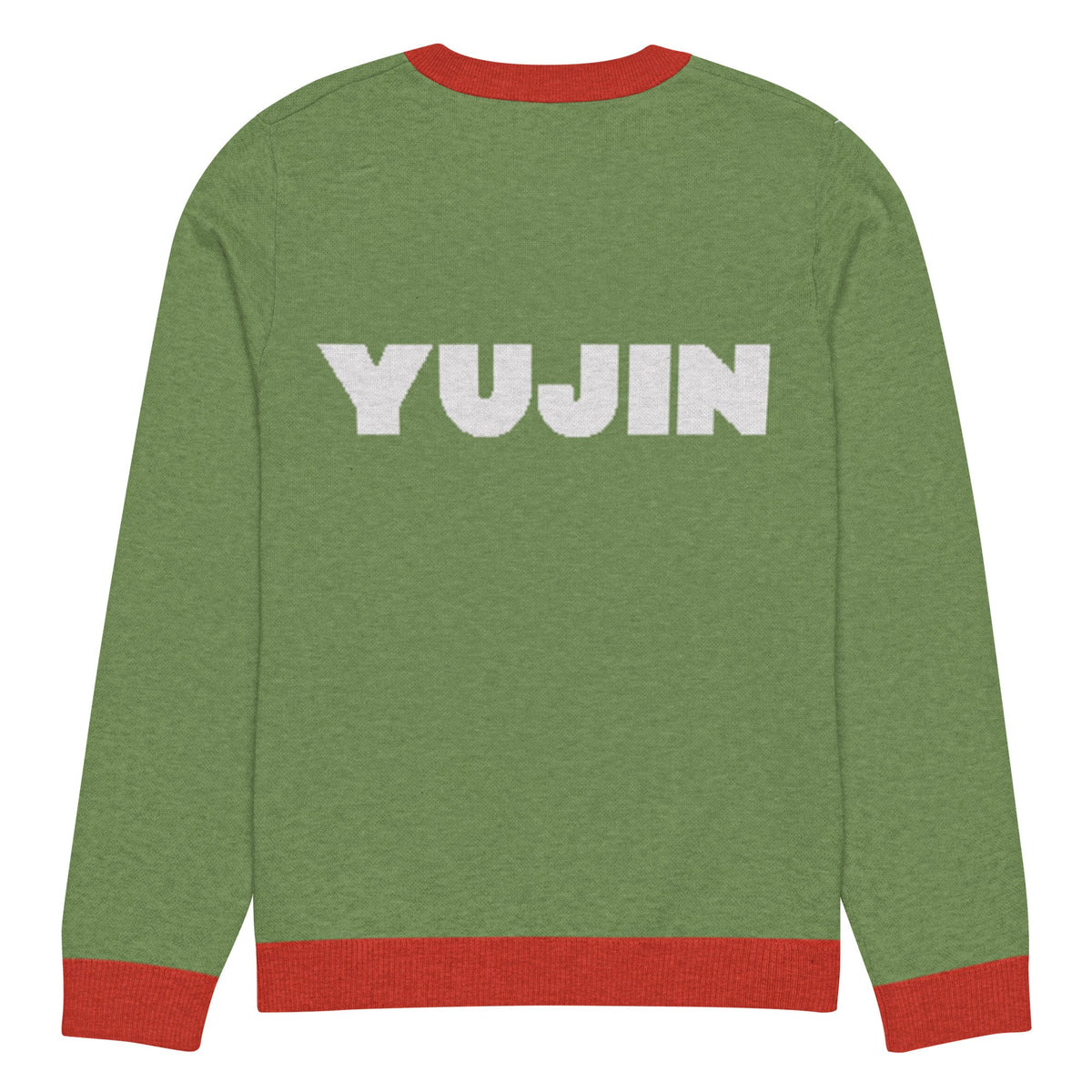 Yūjin Clothing Christmas Hater Cat sweatshirt featuring a festive design with a cat graphic and holiday-themed details.