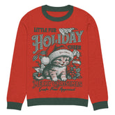 Yūjin Clothing Holiday Cheer cat sweatshirt showing a cozy, festive design with a cheerful cat print on soft fabric.