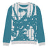Yūjin Clothing Future Warrior knitted sweatshirt featuring a bold graphic design and comfortable fit, ideal for casual wear.