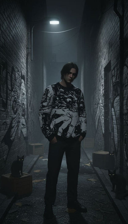 Sudden Attack Knitted Sweatshirt