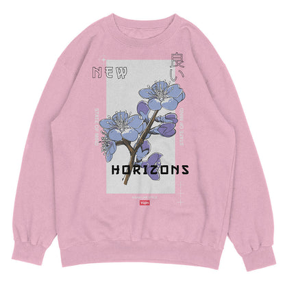 Yūjin Clothing Horizons sweatshirt with a cozy, relaxed fit, featuring a stylish design and soft fabric for comfortable wear.