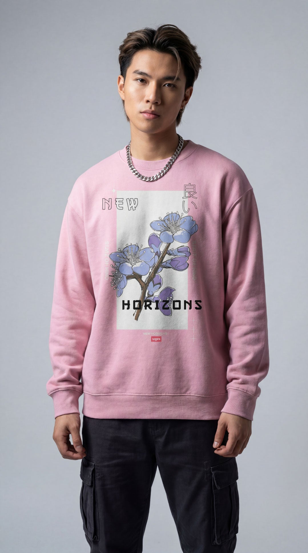 Yūjin Clothing Horizons sweatshirt featuring a comfortable, casual fit with a stylish design and soft fabric for everyday wear.