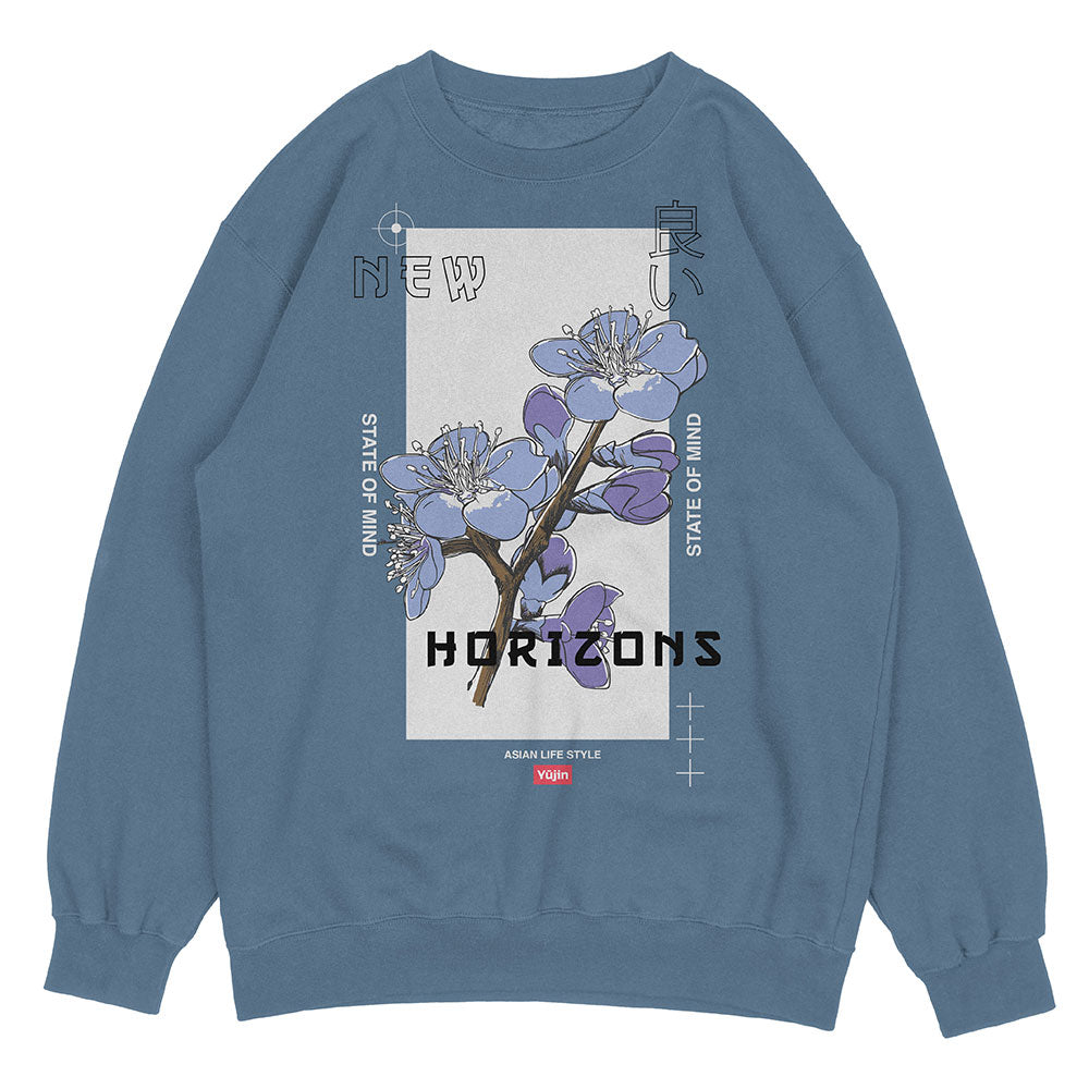 Yūjin Clothing Horizons sweatshirt featuring a comfortable fit and stylish design in soft fabric, perfect for casual wear.