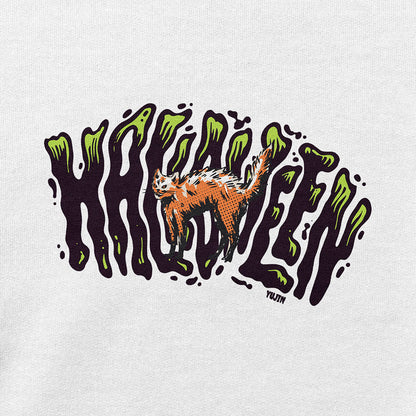 Yūjin Clothing Halloween sweatshirt featuring spooky graphic design and comfortable fabric, perfect for Halloween festivities.