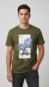 Yūjin Clothing Horizons T-Shirt featuring a comfortable fit and a stylish design displayed on a plain background.