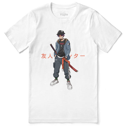 Yūjin Clothing Expert T-Shirt in black with a classic fit, crew neckline, and subtle branding on the chest.