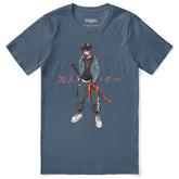Yūjin Clothing Expert T-Shirt in black with minimalist logo, comfortable cotton fabric, casual fit, suitable for everyday wear.