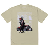Yūjin Clothing Hashiriya oversized faded car T-shirt featuring a vintage automotive graphic on soft fabric.