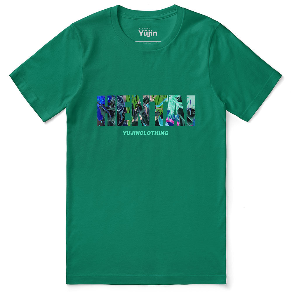 Yūjin Clothing Neo Hentai T-Shirt featuring vibrant graphic design and comfortable cotton fabric for casual wear