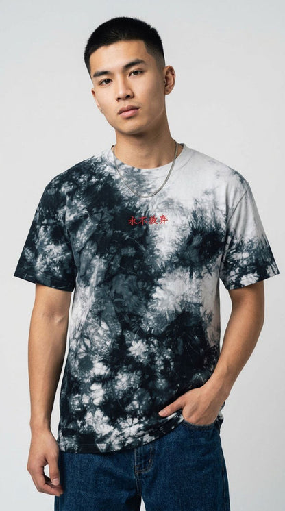 Yūjin Clothing I Love You tie-dye T-shirt with vibrant, swirling colors and casual fit, perfect for a stylish, relaxed look.