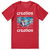 Divine Creation Cat T-Shirt by Yūjin Clothing featuring a stylish design of a cat illustration on a comfortable cotton t-shirt.