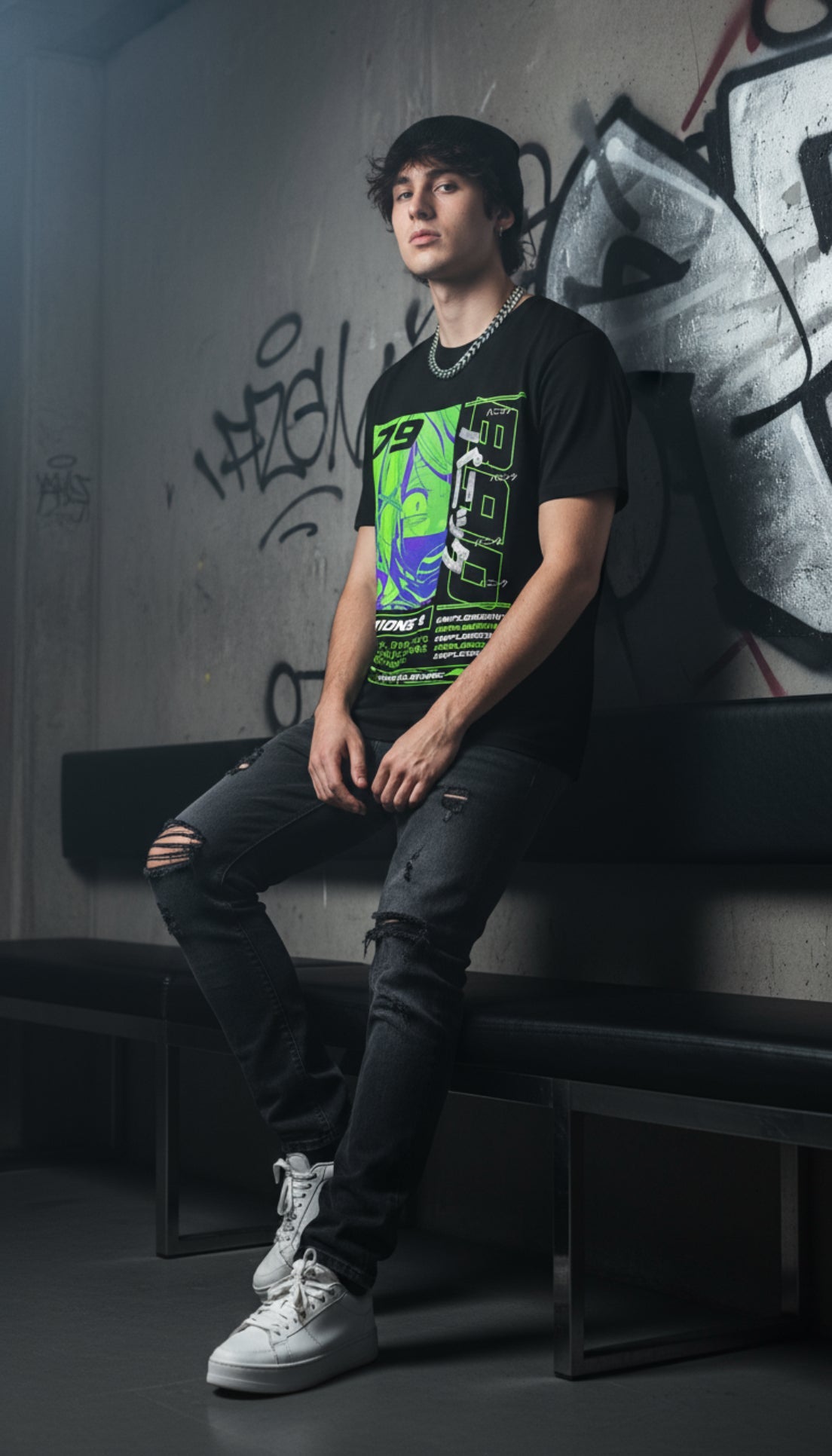 Yūjin Clothing Emotions T-Shirt featuring vibrant graphic design and comfortable fabric, casual style for everyday wear.