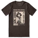 High school girl graphic T-shirt by Yūjin Clothing, featuring casual fit and youthful design perfect for everyday wear.