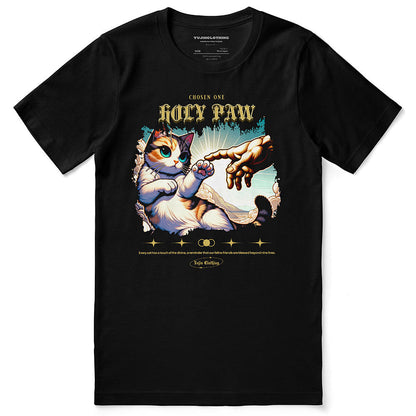 Yūjin Clothing Holy Paw T-Shirt featuring a bold paw print design on a comfortable casual tee.
