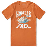Home cat T-shirt by Yūjin Clothing featuring a cozy cat design on a comfortable casual T-shirt.