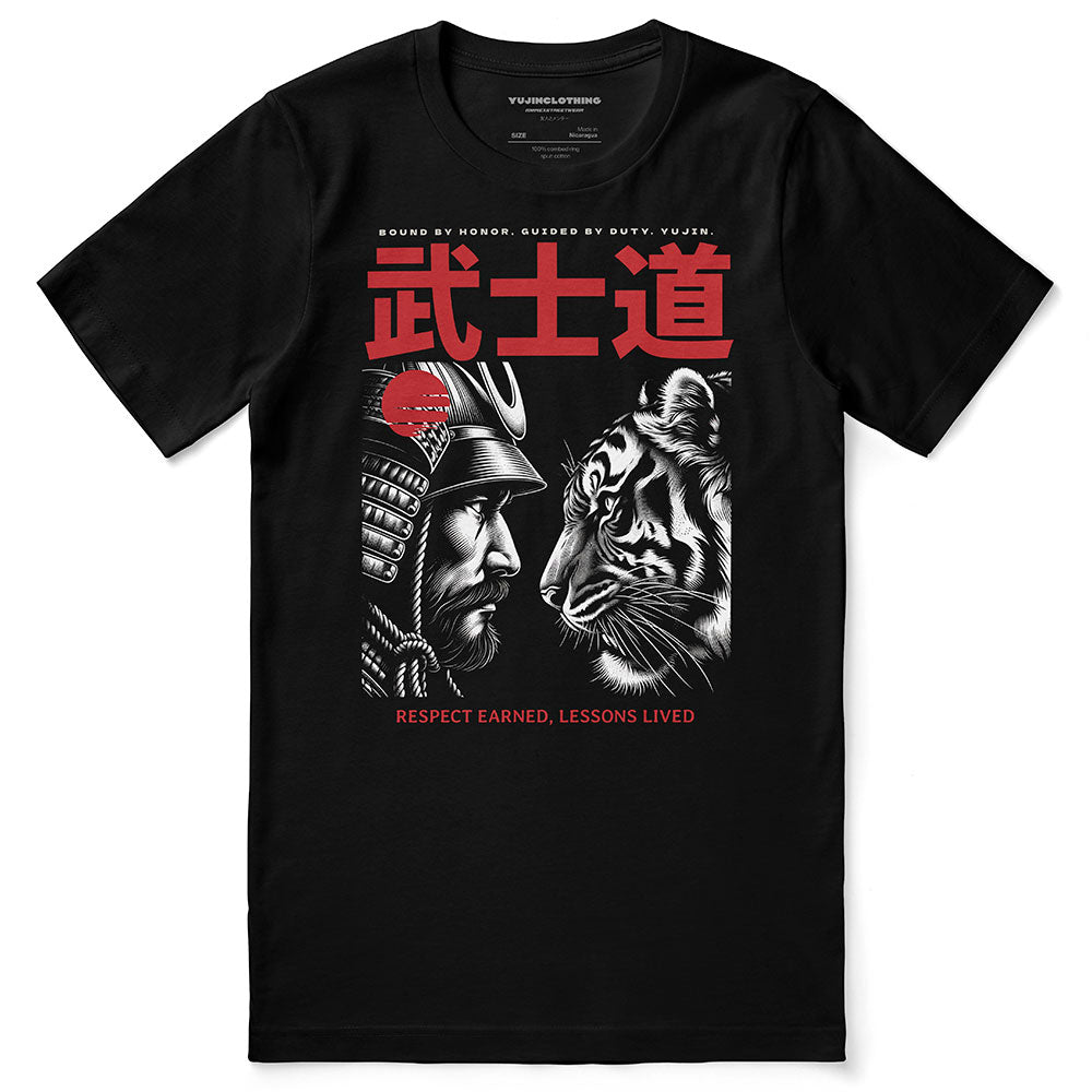 Honor T-Shirt by Yūjin Clothing featuring a comfortable fit and stylish design, shown in a casual, front view.