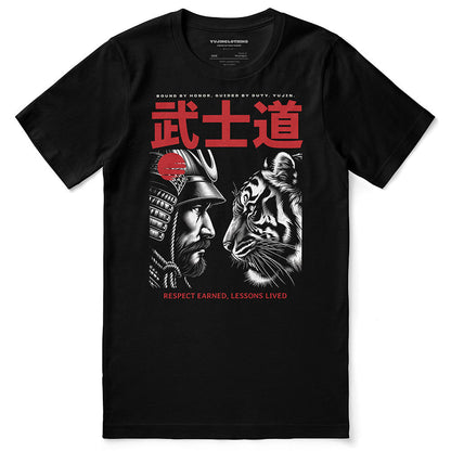 Honor T-Shirt by Yūjin Clothing featuring a comfortable fit and stylish design, shown in a casual, front view.