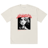 Yūjin Clothing Josei no Chikara oversized faded T-shirt with relaxed fit and vintage-inspired design on soft cotton fabric