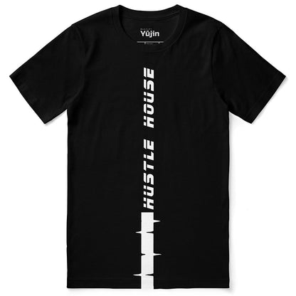 Yūjin Clothing Hustle T-Shirt featuring a casual fit and bold graphic design on soft cotton fabric.