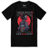Black Night Creeper T-Shirt by Yūjin Clothing featuring a detailed night-themed graphic design on soft cotton fabric.