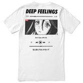 Yūjin Clothing Deep Feelings T-Shirt featuring a comfortable fit and artistic design on soft fabric.