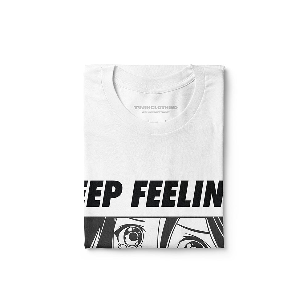 Yūjin Clothing Deep Feelings T-Shirt featuring a comfortable fit and stylish design, displayed on a neutral background.