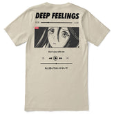 Deep Feelings T-Shirt by Yūjin Clothing featuring a comfortable fit and stylish design in soft fabric.