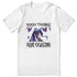Yūjin Clothing Good Things Are Coming T-Shirt displayed flat, featuring a white cotton T-shirt with motivational text design.