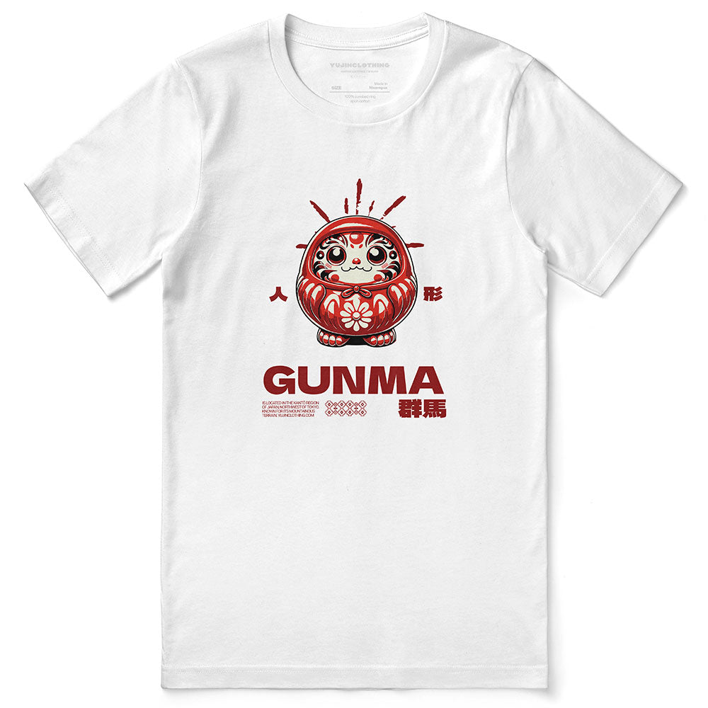 Yūjin Clothing Gunma T-Shirt featuring a stylish graphic design on a comfortable, casual cotton T-shirt for everyday wear.