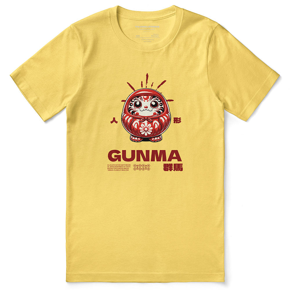 Yūjin Clothing Gunma T-Shirt featuring a comfortable fit and stylish design, perfect for casual wear.
