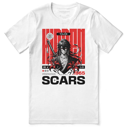 Yūjin Clothing Hidden Scars T-Shirt featuring a stylish design, soft fabric, and casual fit, perfect for everyday wear.